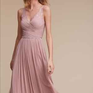 BHLDN Fleur Dress in Rose Quartz